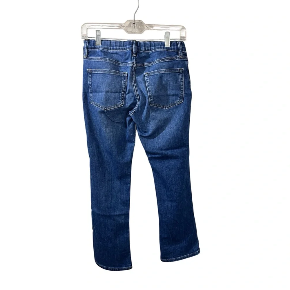 Crewcuts Girls Bootcut Jeans Size 14 Blue Adjustable Waist Classic Denim